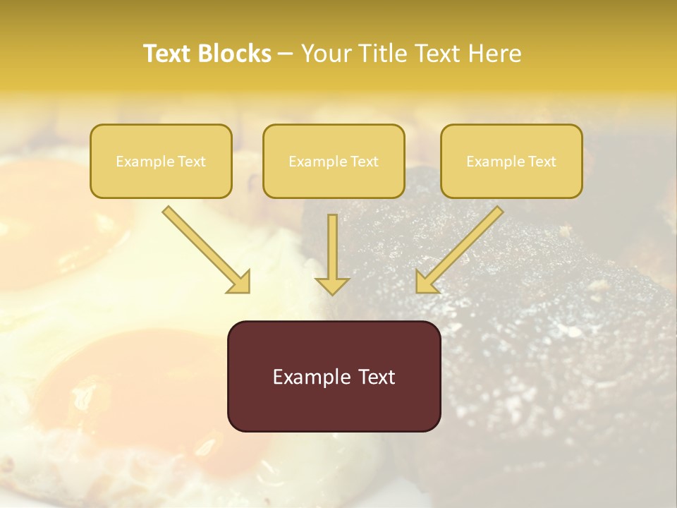 Delicious Steak And Eggs Breakfast PowerPoint Template