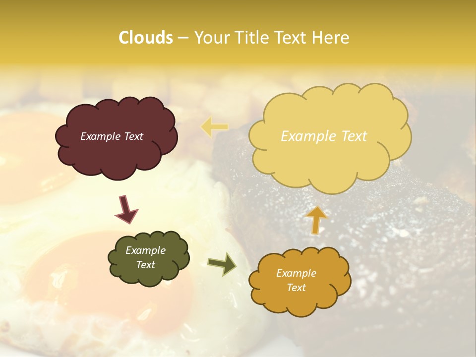 Delicious Steak And Eggs Breakfast PowerPoint Template