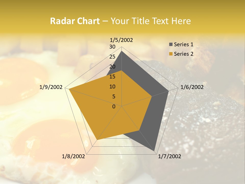Delicious Steak And Eggs Breakfast PowerPoint Template