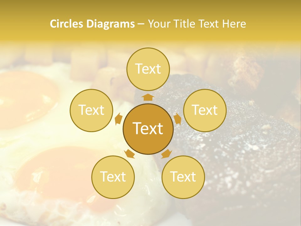 Delicious Steak And Eggs Breakfast PowerPoint Template