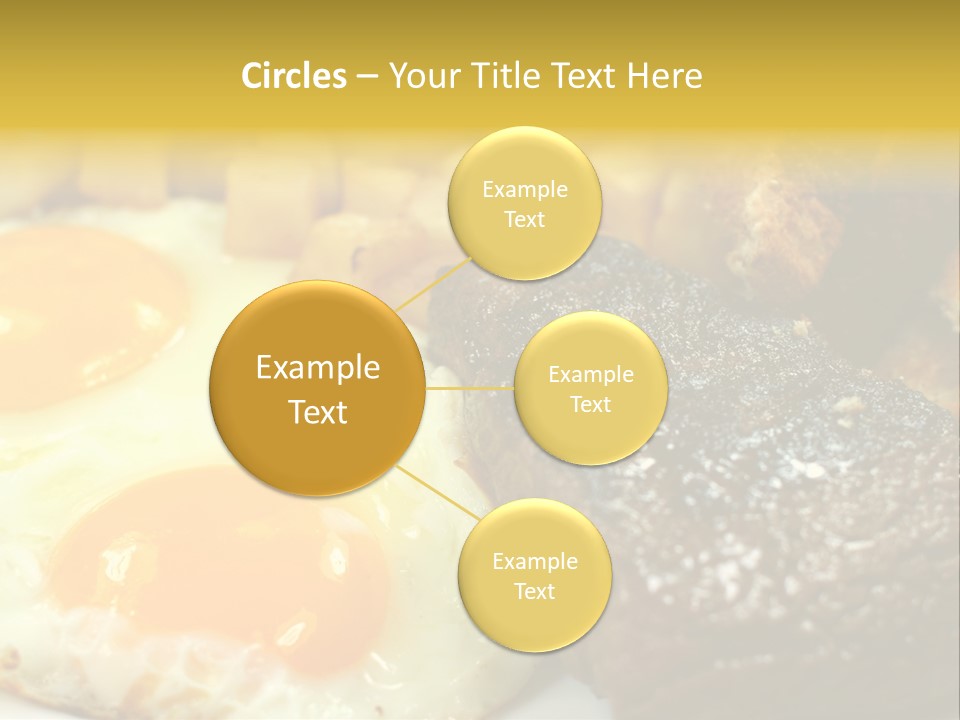 Delicious Steak And Eggs Breakfast PowerPoint Template