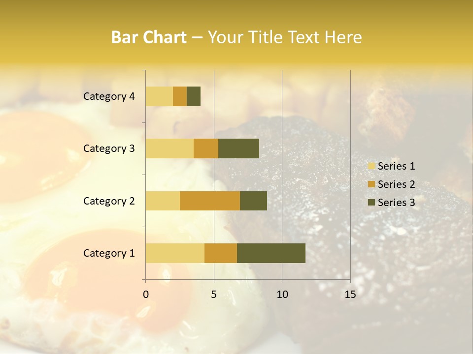 Delicious Steak And Eggs Breakfast PowerPoint Template