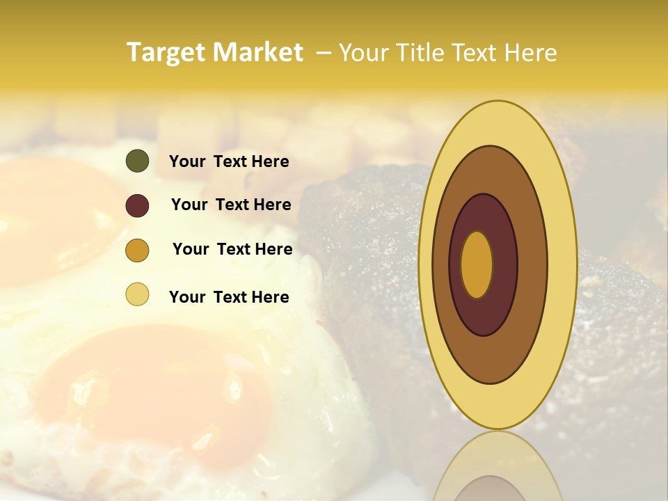 Delicious Steak And Eggs Breakfast PowerPoint Template