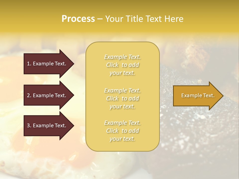 Delicious Steak And Eggs Breakfast PowerPoint Template