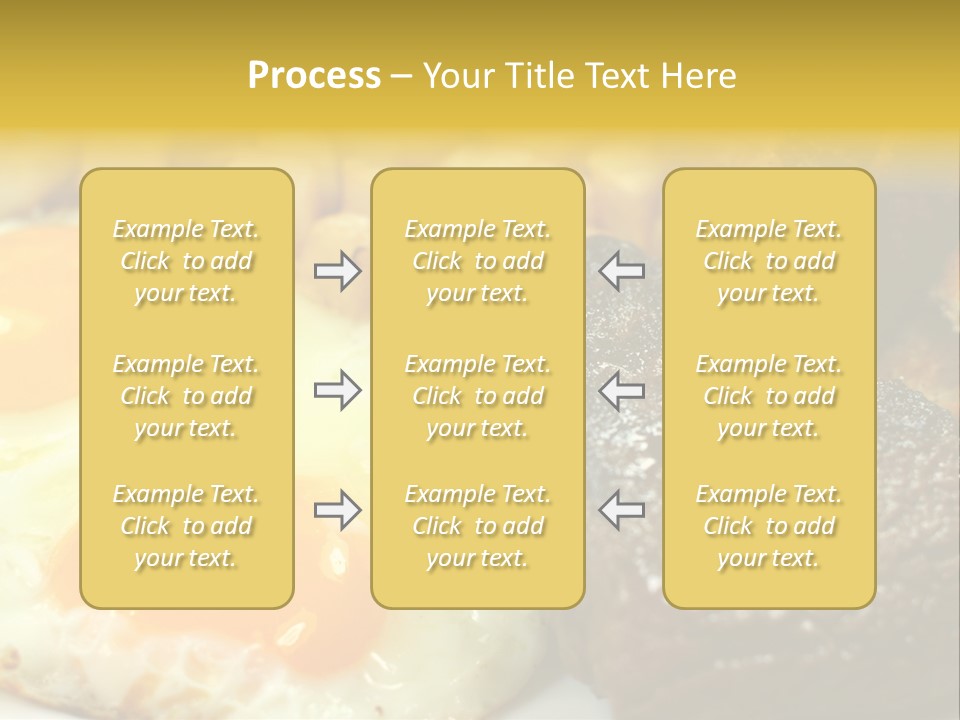 Delicious Steak And Eggs Breakfast PowerPoint Template