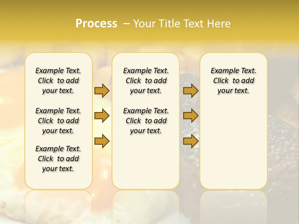 Delicious Steak And Eggs Breakfast PowerPoint Template