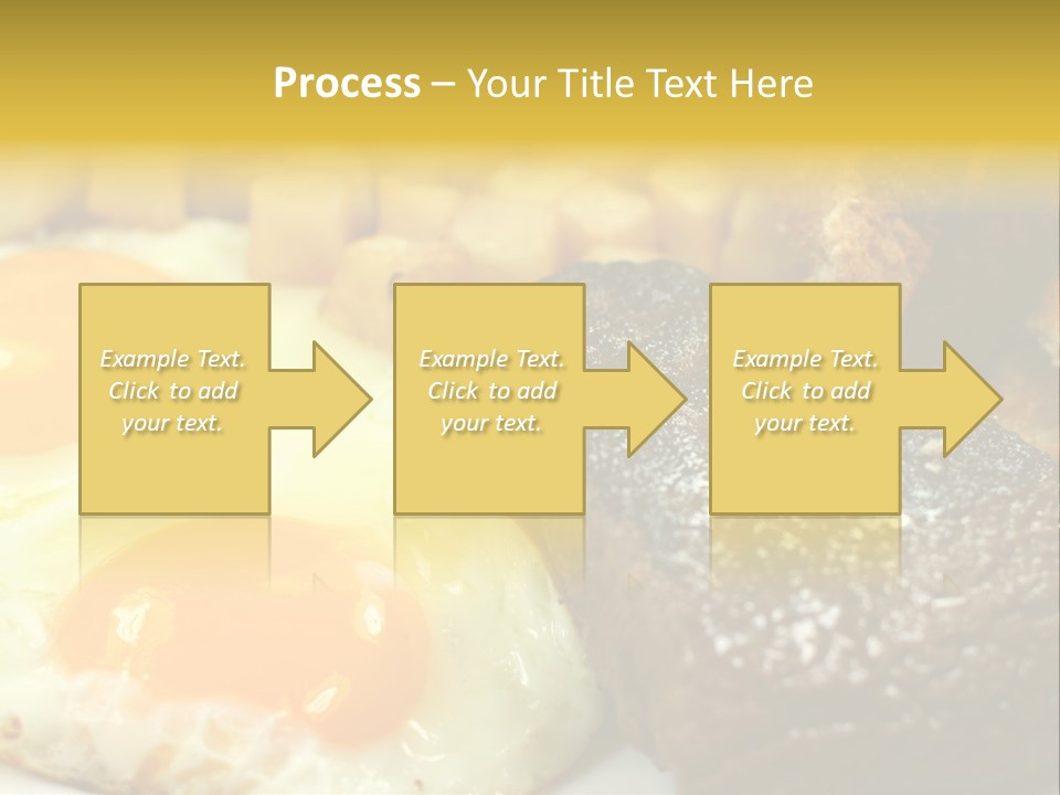 Delicious Steak And Eggs Breakfast PowerPoint Template