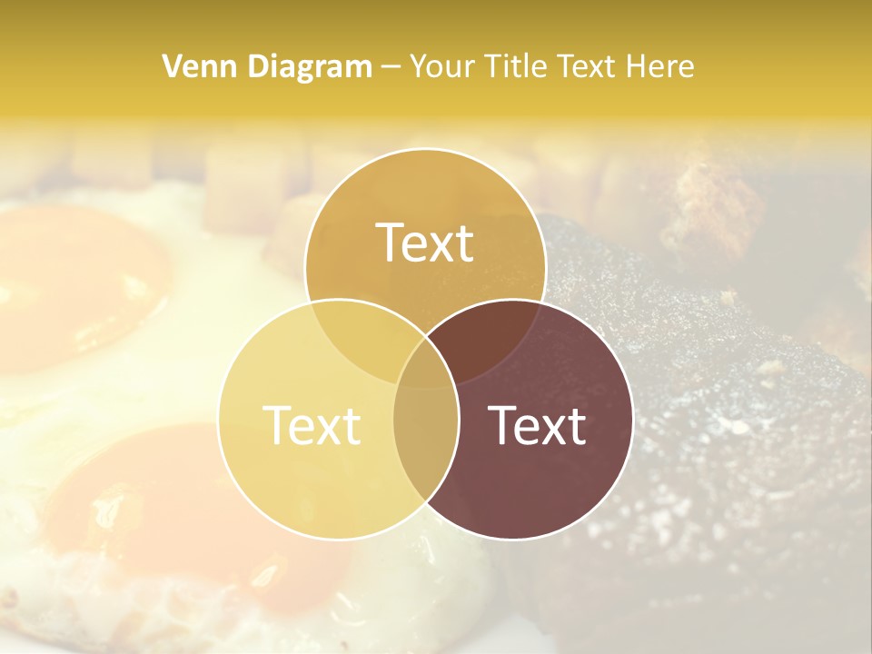 Delicious Steak And Eggs Breakfast PowerPoint Template