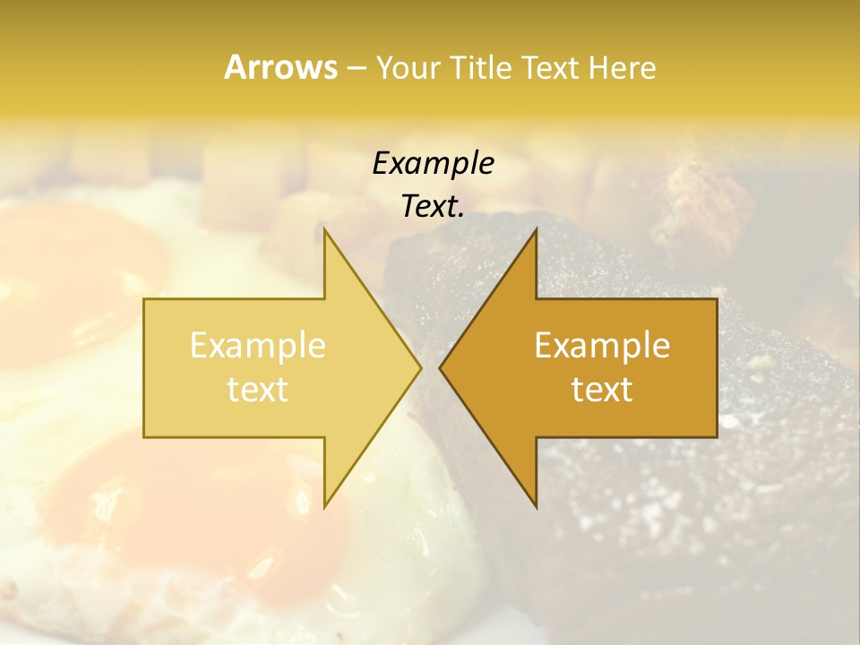Delicious Steak And Eggs Breakfast PowerPoint Template