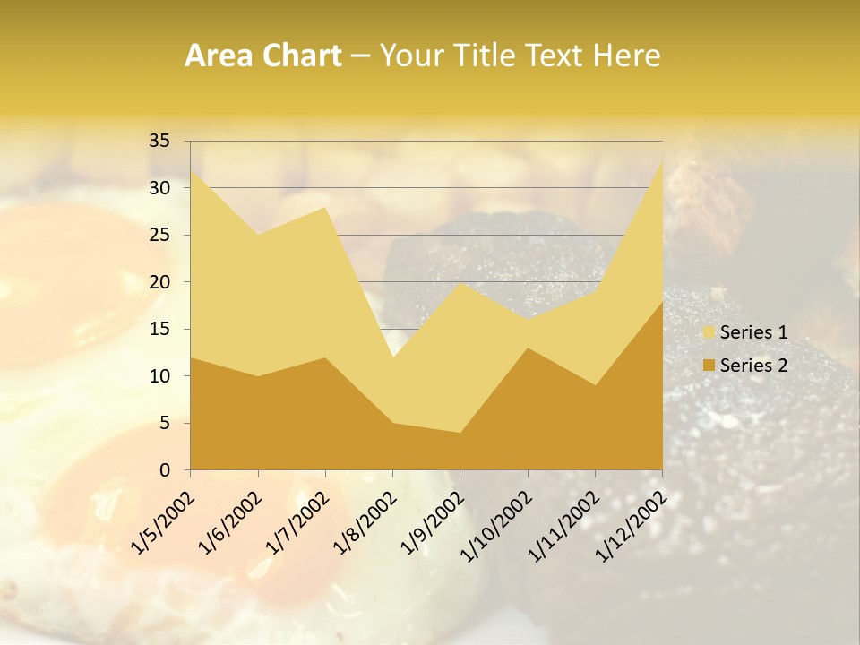 Delicious Steak And Eggs Breakfast PowerPoint Template