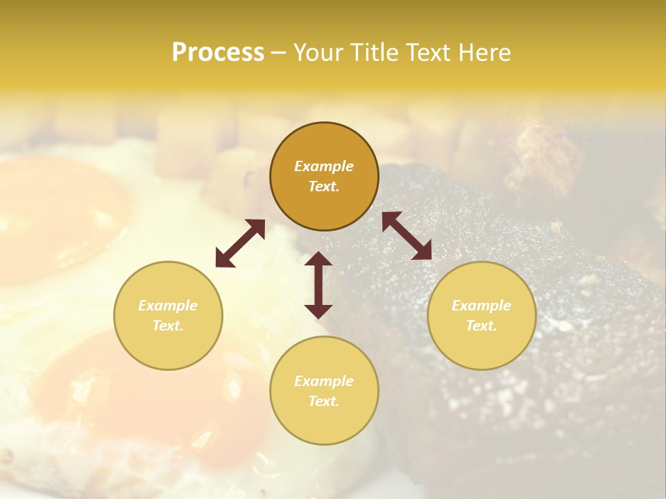 Delicious Steak And Eggs Breakfast PowerPoint Template