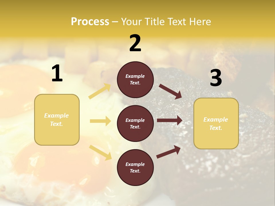 Delicious Steak And Eggs Breakfast PowerPoint Template