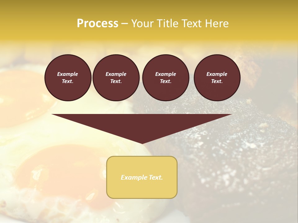 Delicious Steak And Eggs Breakfast PowerPoint Template