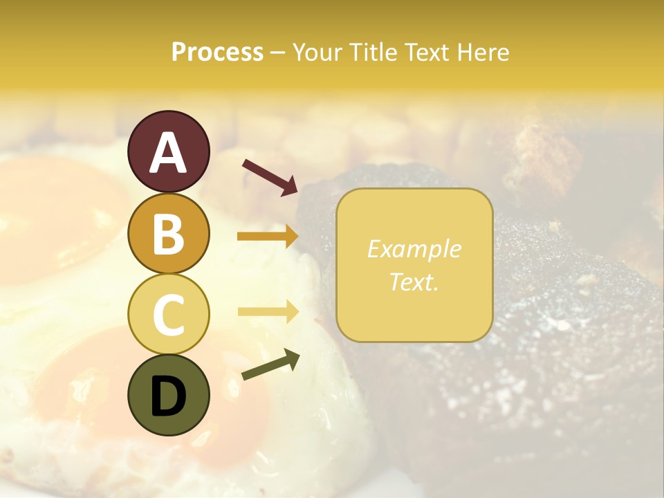 Delicious Steak And Eggs Breakfast PowerPoint Template