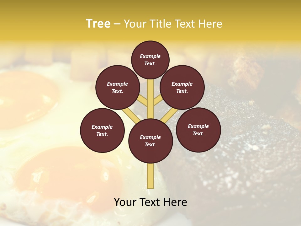 Delicious Steak And Eggs Breakfast PowerPoint Template