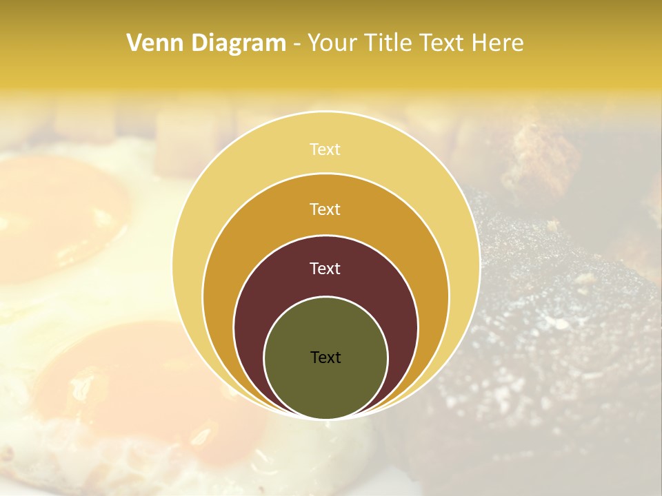 Delicious Steak And Eggs Breakfast PowerPoint Template