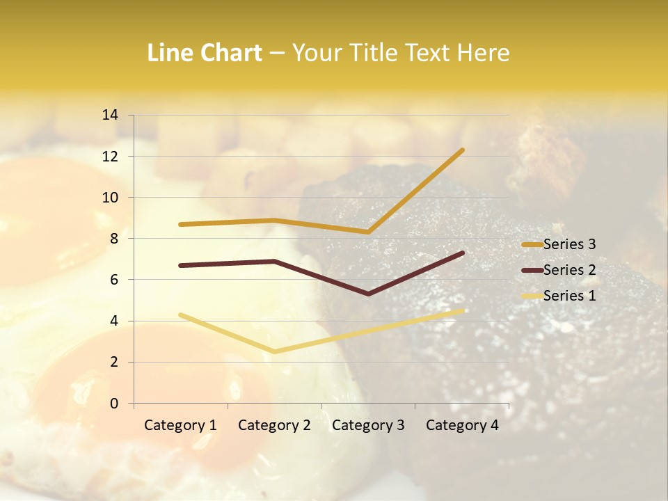 Delicious Steak And Eggs Breakfast PowerPoint Template