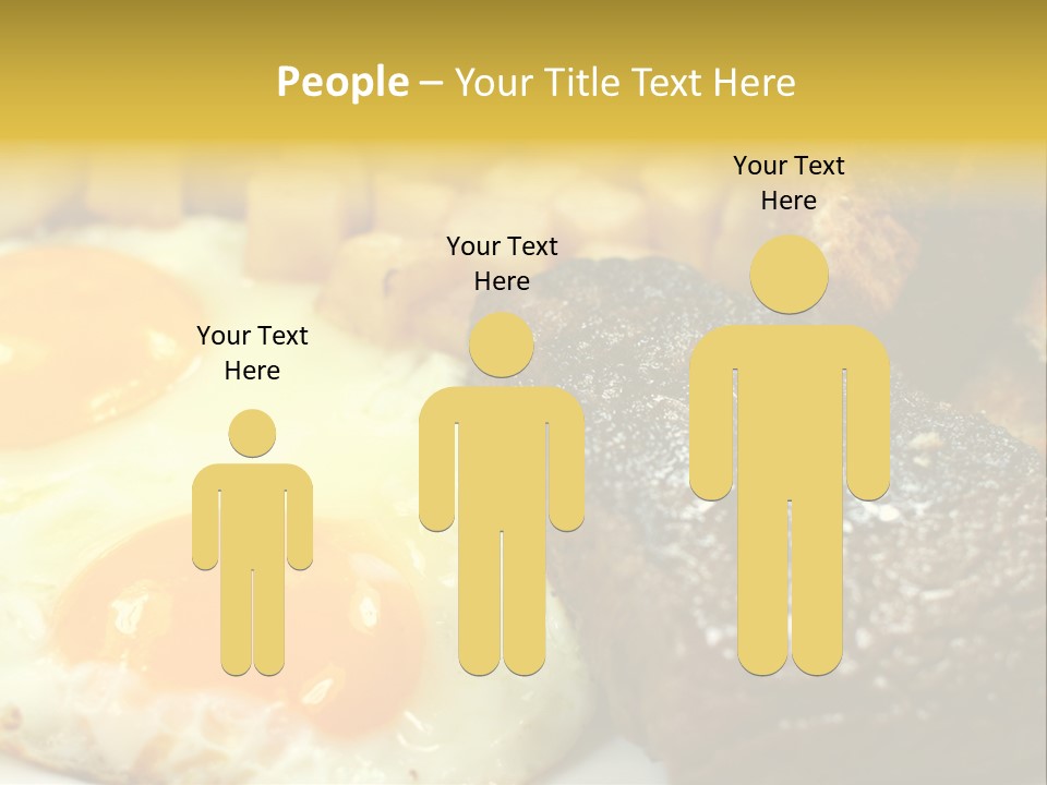 Delicious Steak And Eggs Breakfast PowerPoint Template