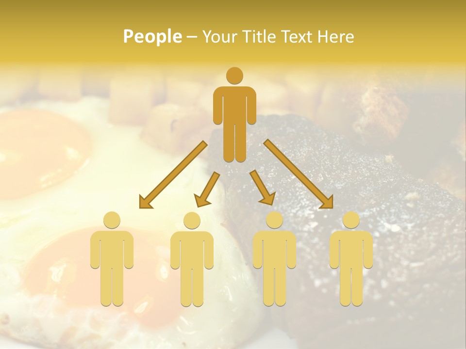 Delicious Steak And Eggs Breakfast PowerPoint Template