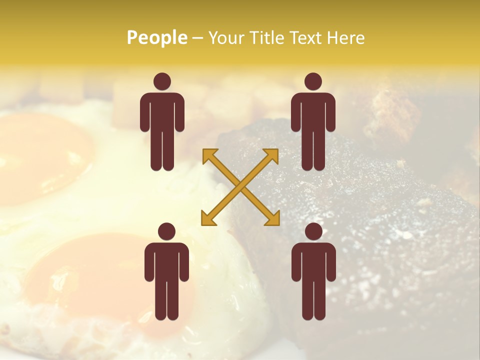 Delicious Steak And Eggs Breakfast PowerPoint Template