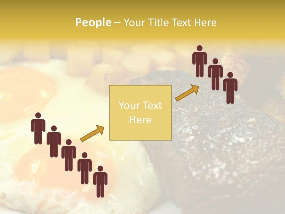Delicious Steak And Eggs Breakfast PowerPoint Template