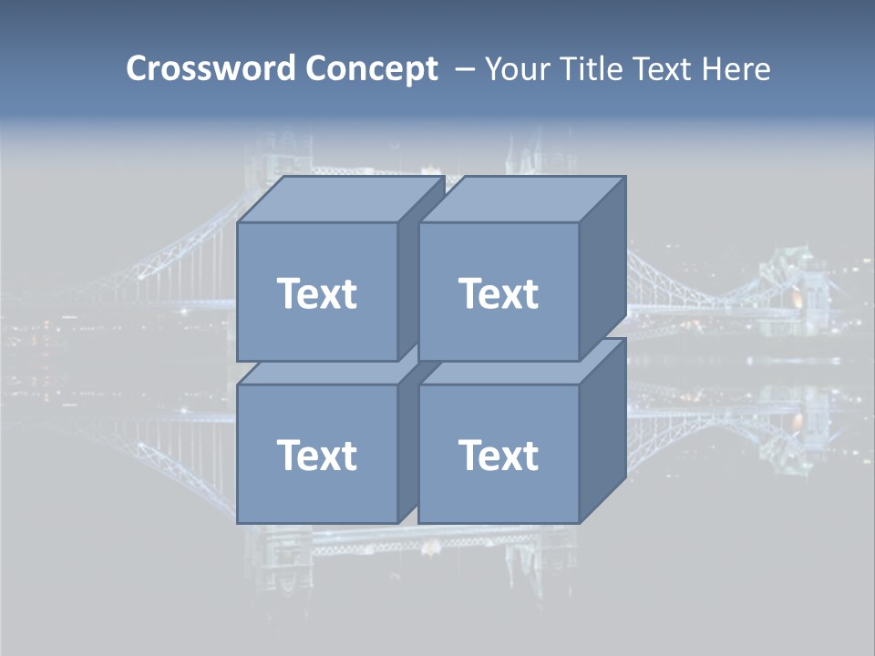 Tower Bridge And Reflection PowerPoint Template