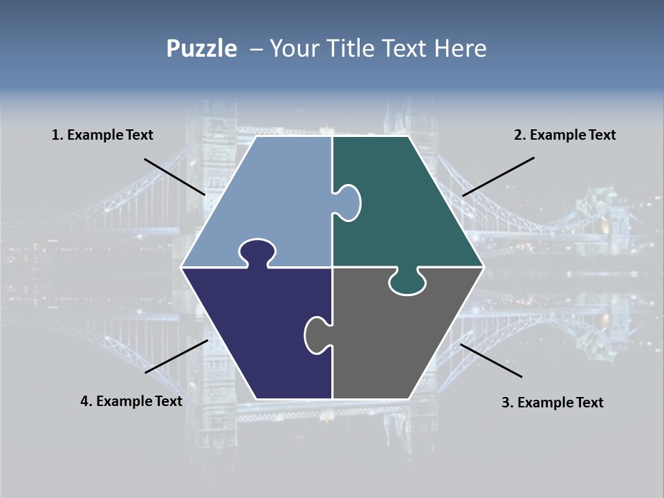 Tower Bridge And Reflection PowerPoint Template