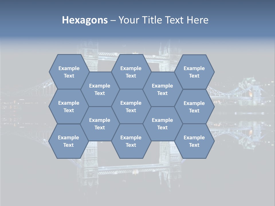 Tower Bridge And Reflection PowerPoint Template