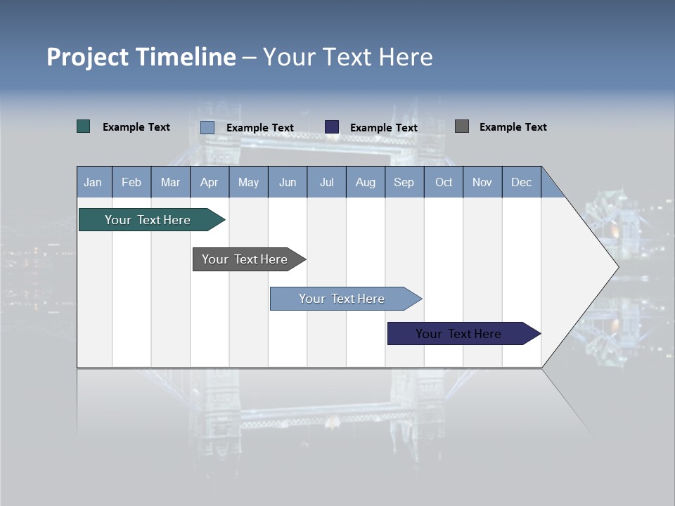 Tower Bridge And Reflection PowerPoint Template