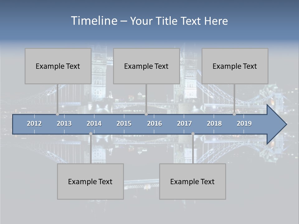 Tower Bridge And Reflection PowerPoint Template