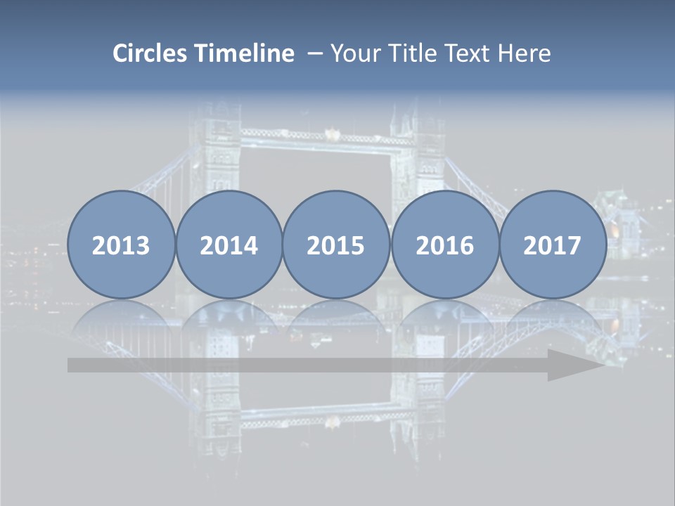 Tower Bridge And Reflection PowerPoint Template