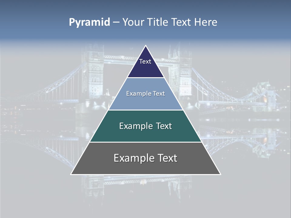 Tower Bridge And Reflection PowerPoint Template