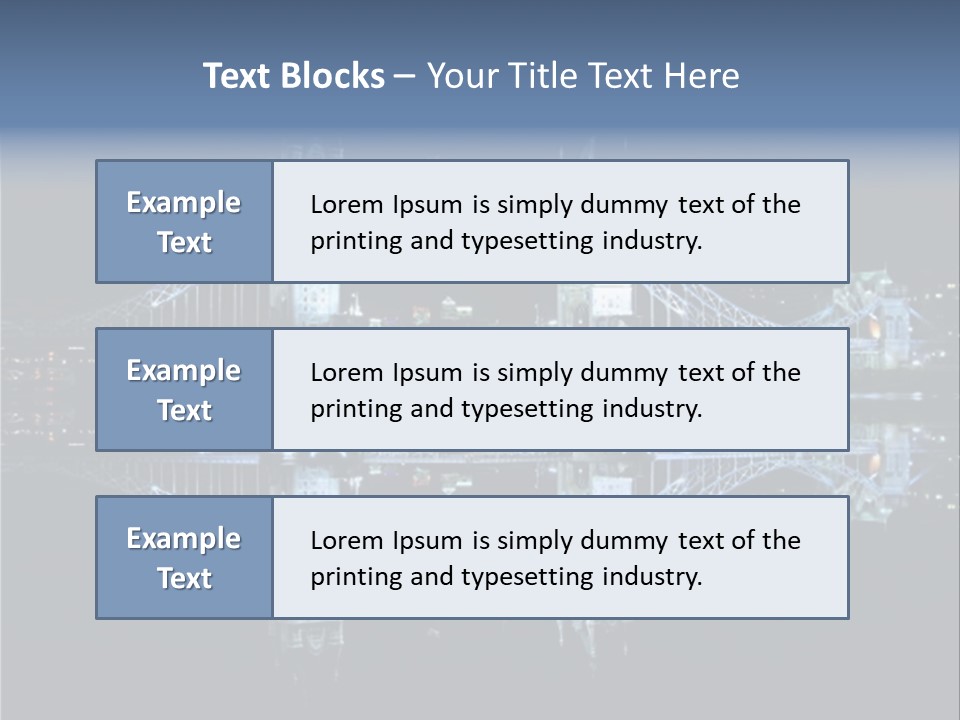 Tower Bridge And Reflection PowerPoint Template