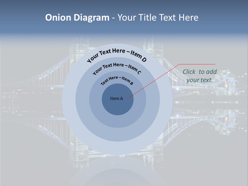 Tower Bridge And Reflection PowerPoint Template
