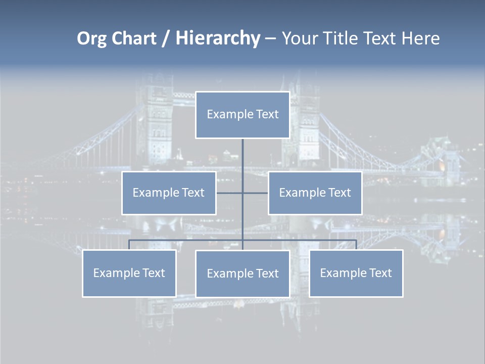 Tower Bridge And Reflection PowerPoint Template