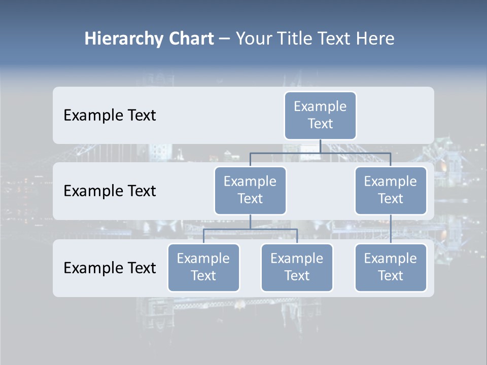 Tower Bridge And Reflection PowerPoint Template