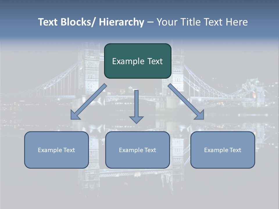 Tower Bridge And Reflection PowerPoint Template