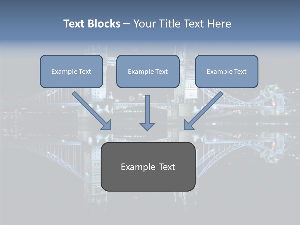 Tower Bridge And Reflection PowerPoint Template