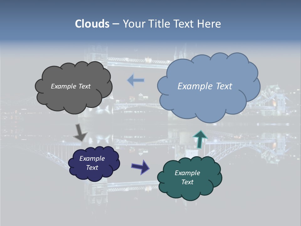 Tower Bridge And Reflection PowerPoint Template