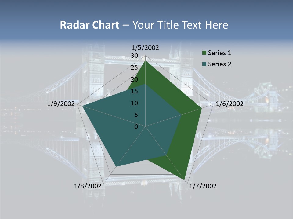 Tower Bridge And Reflection PowerPoint Template