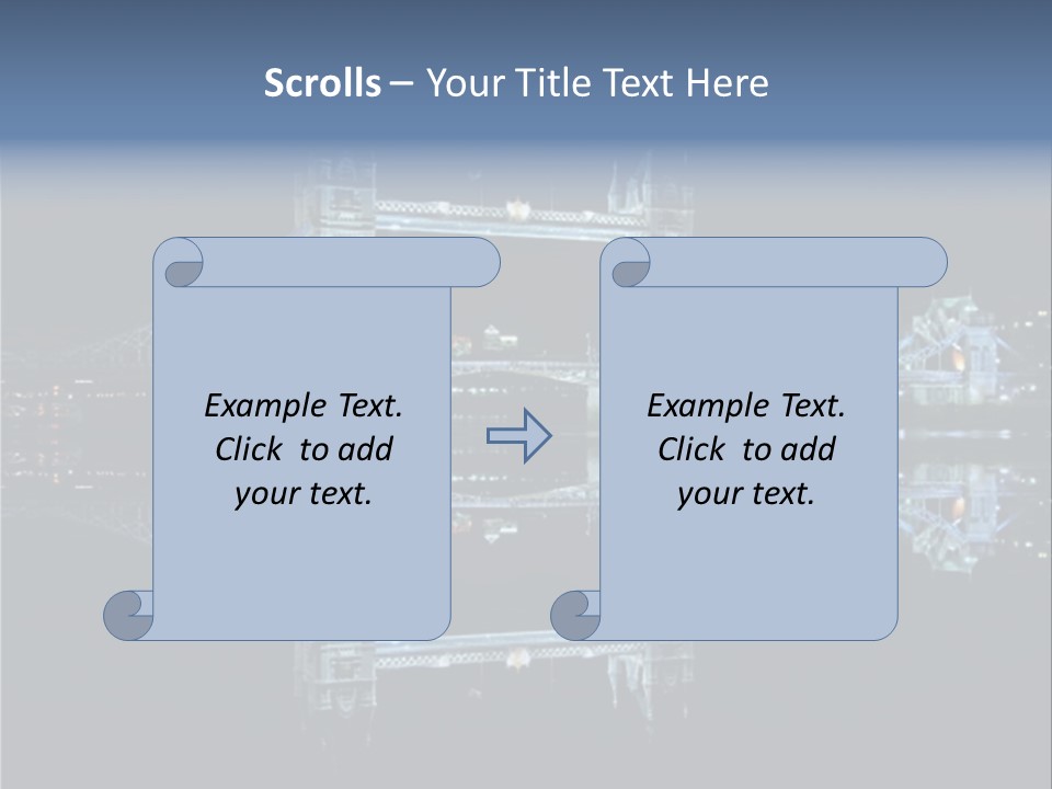 Tower Bridge And Reflection PowerPoint Template