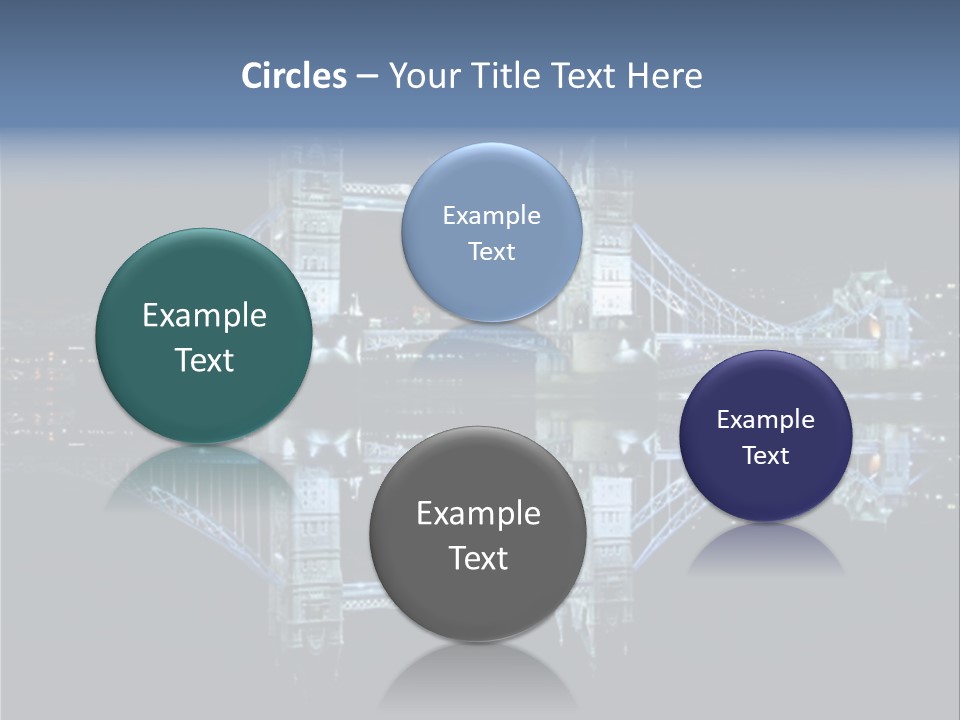 Tower Bridge And Reflection PowerPoint Template