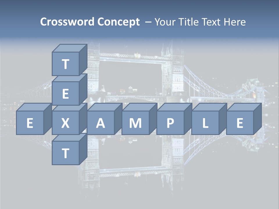 Tower Bridge And Reflection PowerPoint Template