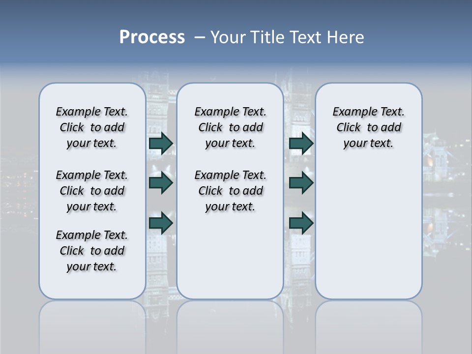 Tower Bridge And Reflection PowerPoint Template
