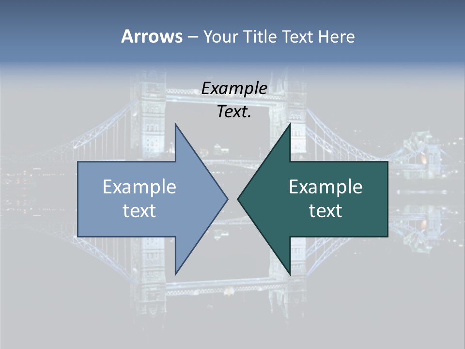 Tower Bridge And Reflection PowerPoint Template