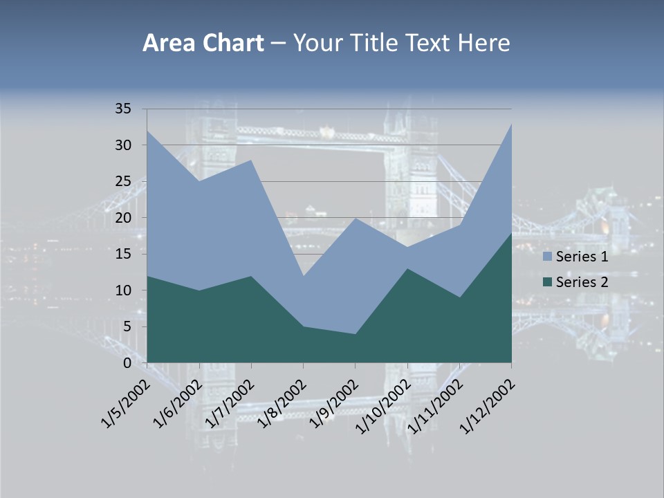 Tower Bridge And Reflection PowerPoint Template