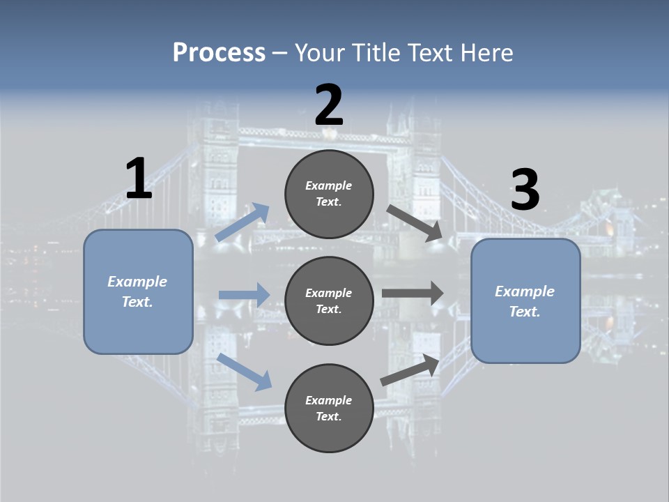 Tower Bridge And Reflection PowerPoint Template