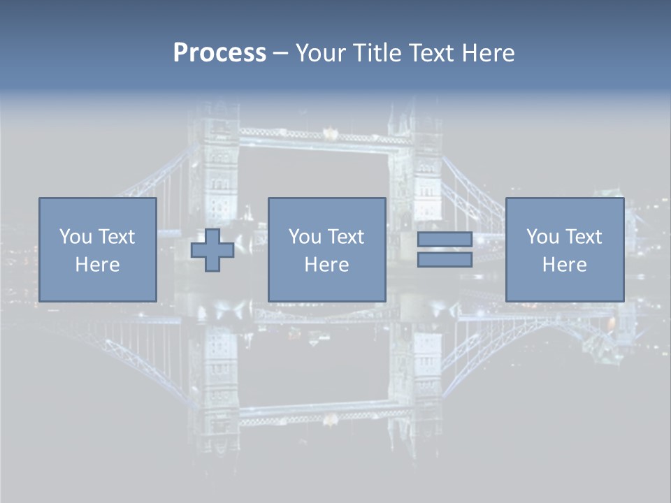 Tower Bridge And Reflection PowerPoint Template