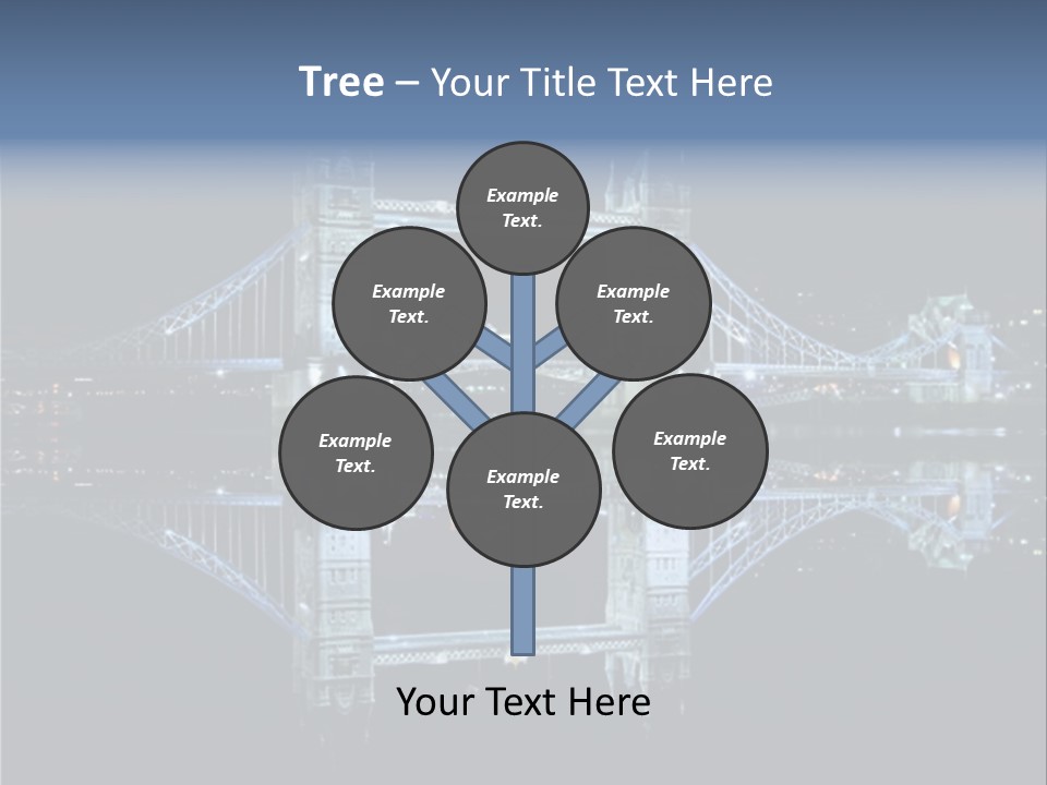 Tower Bridge And Reflection PowerPoint Template