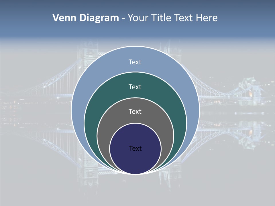Tower Bridge And Reflection PowerPoint Template